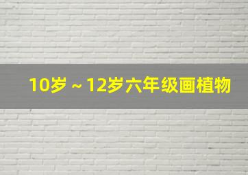 10岁～12岁六年级画植物