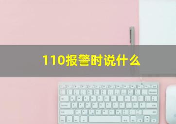 110报警时说什么