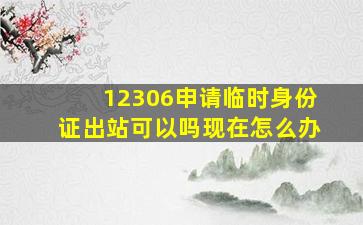 12306申请临时身份证出站可以吗现在怎么办