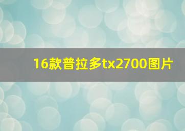 16款普拉多tx2700图片