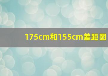 175cm和155cm差距图