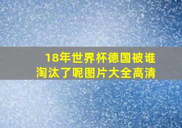 18年世界杯德国被谁淘汰了呢图片大全高清