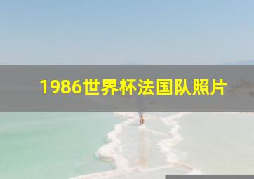 1986世界杯法国队照片