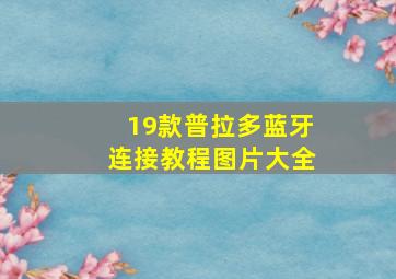 19款普拉多蓝牙连接教程图片大全