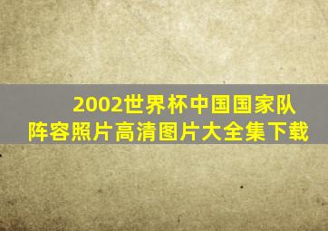 2002世界杯中国国家队阵容照片高清图片大全集下载