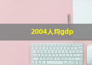 2004人均gdp