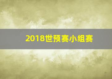 2018世预赛小组赛