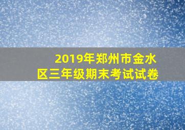 2019年郑州市金水区三年级期末考试试卷