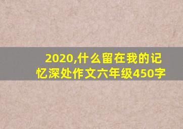 2020,什么留在我的记忆深处作文六年级450字