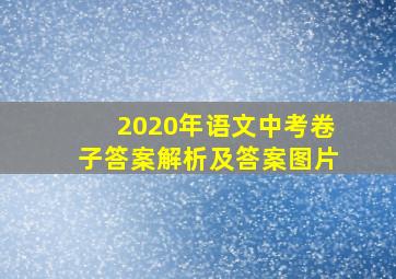 2020年语文中考卷子答案解析及答案图片