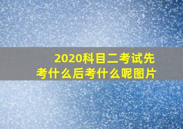 2020科目二考试先考什么后考什么呢图片