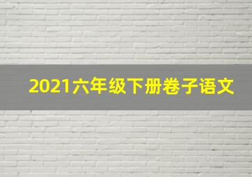 2021六年级下册卷子语文