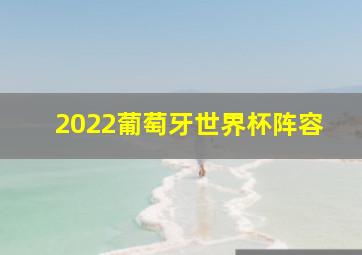 2022葡萄牙世界杯阵容