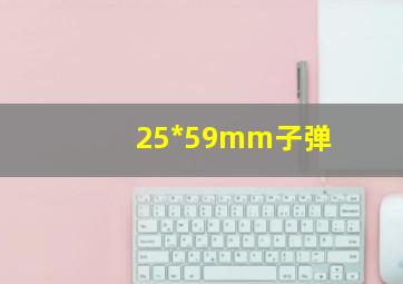 25*59mm子弹