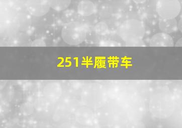 251半履带车