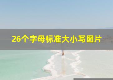 26个字母标准大小写图片