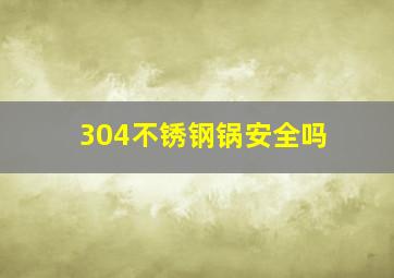 304不锈钢锅安全吗