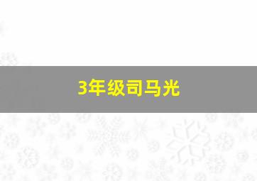 3年级司马光