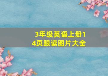 3年级英语上册14页跟读图片大全