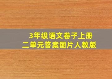 3年级语文卷子上册二单元答案图片人教版