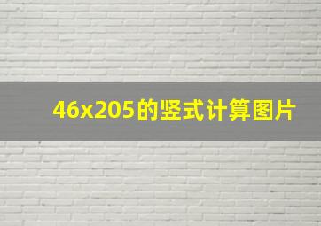 46x205的竖式计算图片