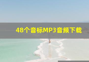 48个音标MP3音频下载