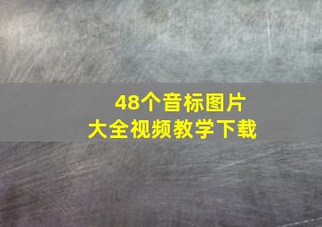 48个音标图片大全视频教学下载