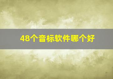 48个音标软件哪个好