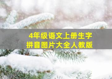 4年级语文上册生字拼音图片大全人教版