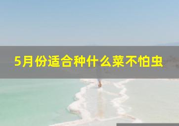 5月份适合种什么菜不怕虫