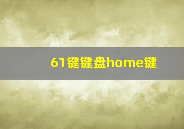 61键键盘home键