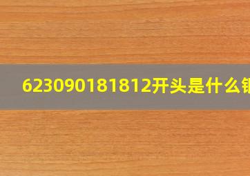 623090181812开头是什么银行