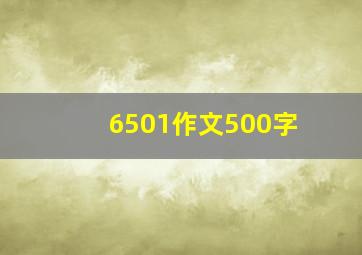 6501作文500字