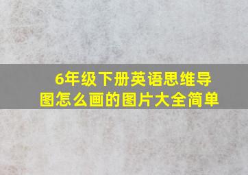 6年级下册英语思维导图怎么画的图片大全简单