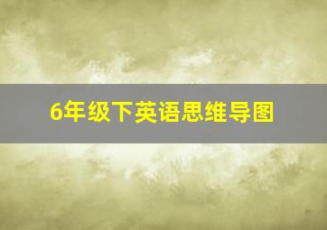 6年级下英语思维导图