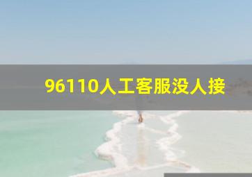 96110人工客服没人接