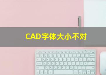 CAD字体大小不对