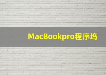 MacBookpro程序坞