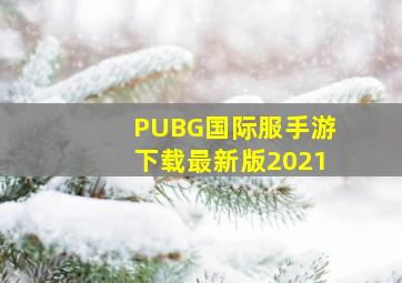 PUBG国际服手游下载最新版2021