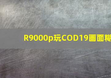 R9000p玩COD19画面糊