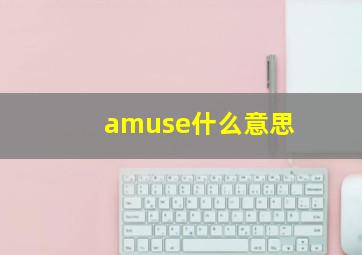 amuse什么意思