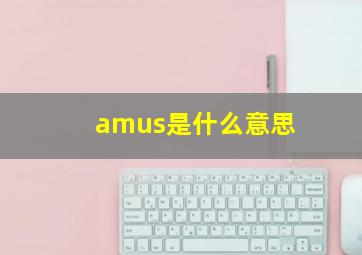 amus是什么意思