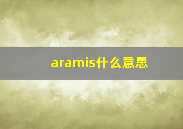 aramis什么意思