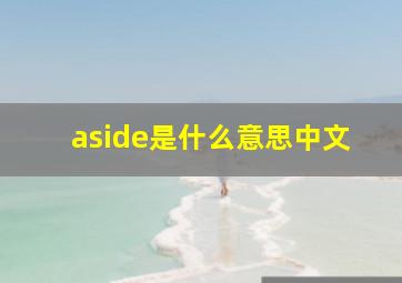 aside是什么意思中文