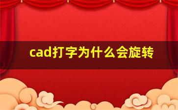 cad打字为什么会旋转