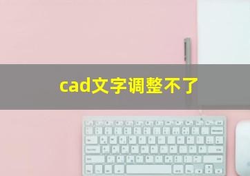 cad文字调整不了