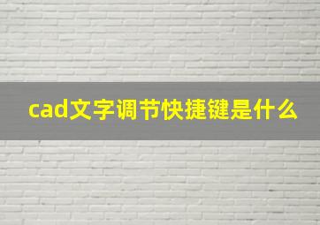 cad文字调节快捷键是什么