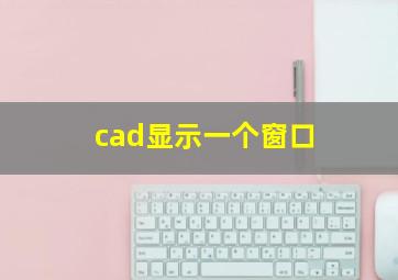 cad显示一个窗口