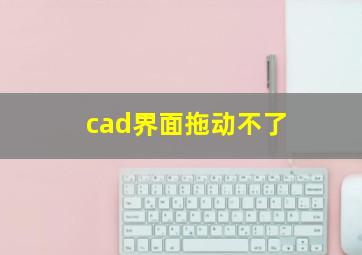 cad界面拖动不了