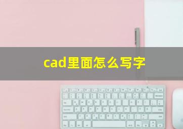 cad里面怎么写字